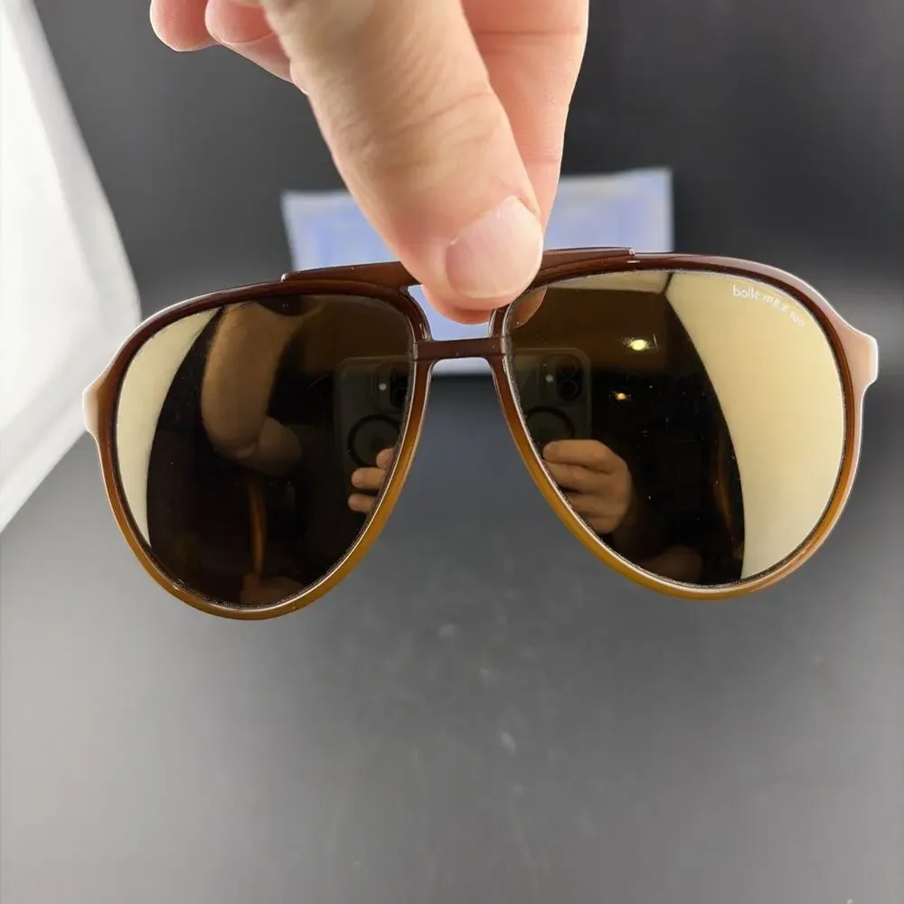 Bolle IREX 100 Brown Sunglasses Temple Tips Made In France‎